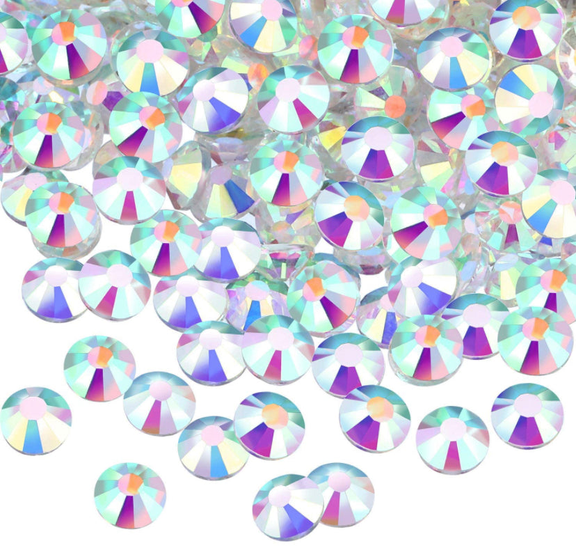 Glitz: Crystal AB Glass Rhinestones (PINK BACKING) – Fierce Sparkle  Rhinestones