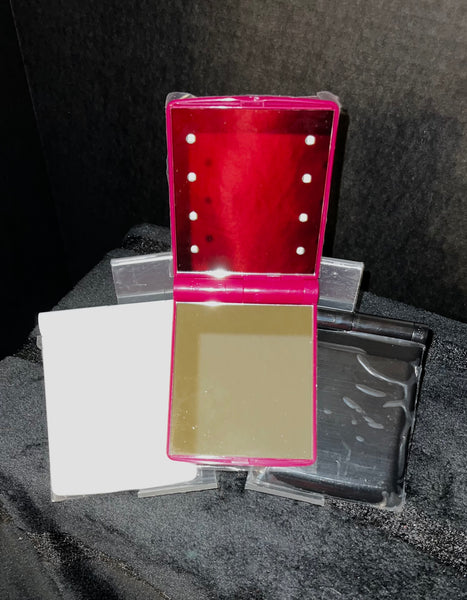 Large Lighted Compact Mirror